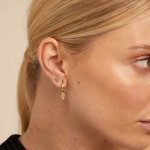 UNOde50 Обеца (единична) GOOD LUCK Stud