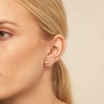 UNOde50 Обеца (единична) FULL HEART Stud