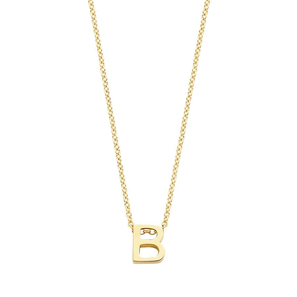 Blush Колие 14k, Буква B