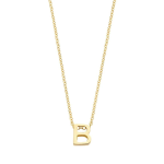 Blush Колие 14k, Буква B