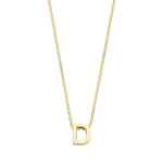 Blush Колие 14k, Буква D
