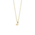 Blush Колие 14k, Буква J