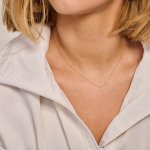 Blush Колие 14k, Буква J