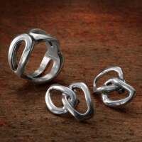UNOde50 Обеци Inseparables