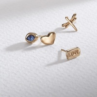 UNOde50 Обеца (единична) FULL HEART Stud