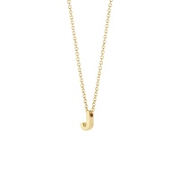 Blush Колие 14k, Буква J