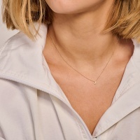 Blush Колие 14k, Буква J