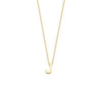 Blush Колие 14k, Буква J