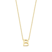 Blush Колие 14k, Буква B