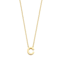 Blush Колие 14k, Буква C