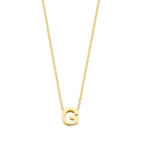 Blush Колие 14k, Буква G