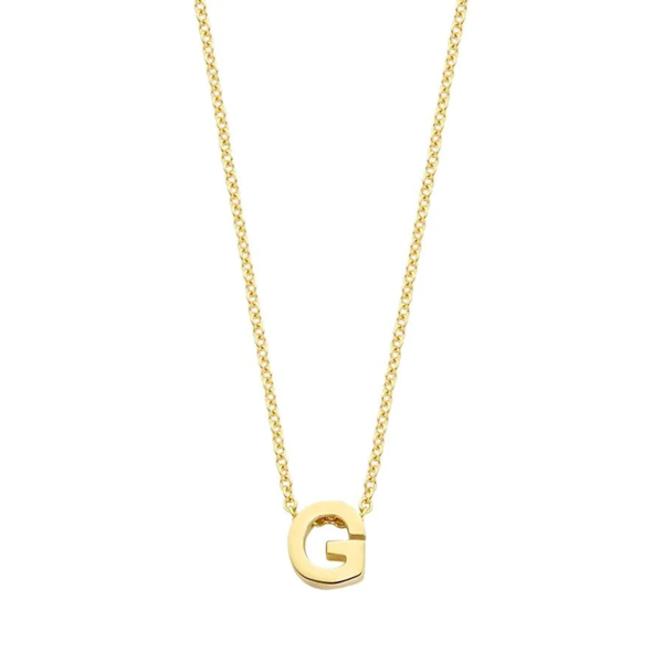 Blush Колие 14k, Буква G