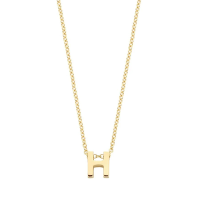 Blush Колие 14k, Буква H