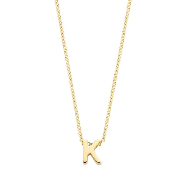 Blush Колие 14k, Буква K