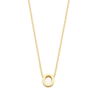 Blush Колие 14k, Буква O