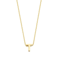 Blush Колие 14k, Буква T