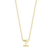 Blush Колие 14k, Буква Z