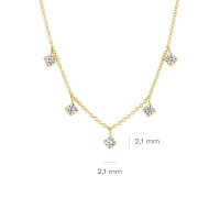 Blush Колие 14k