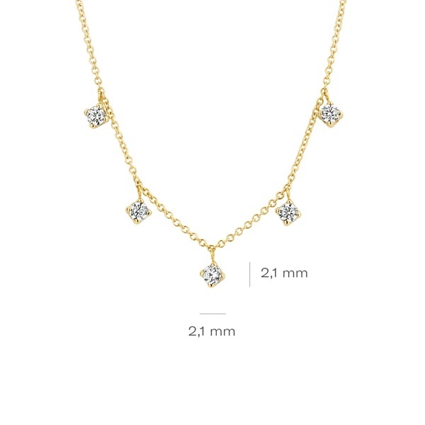 Blush Колие 14k