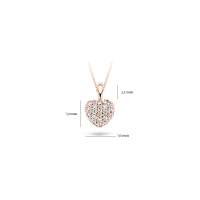 Blush Висулка 14k