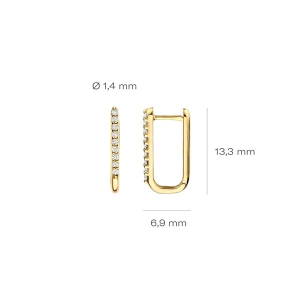 Blush Обеци 14k