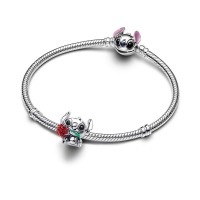 Disney x Pandora Талисман Стич романтика