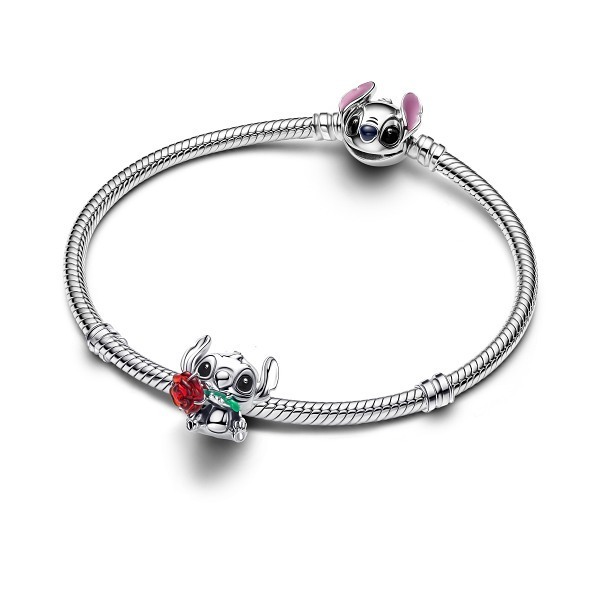 Disney x Pandora Талисман Стич романтика