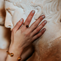UNOde50 Пръстен Gold Nail