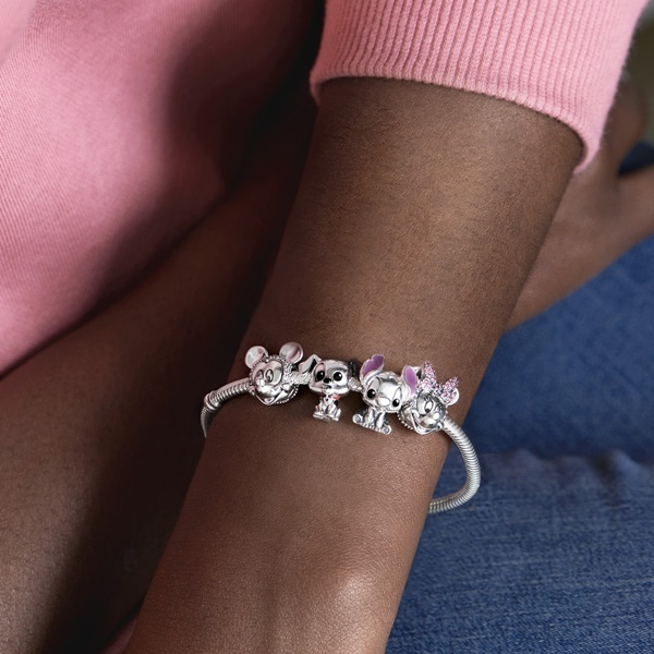 Disney x Pandora Клипс Мики искрящ портрет