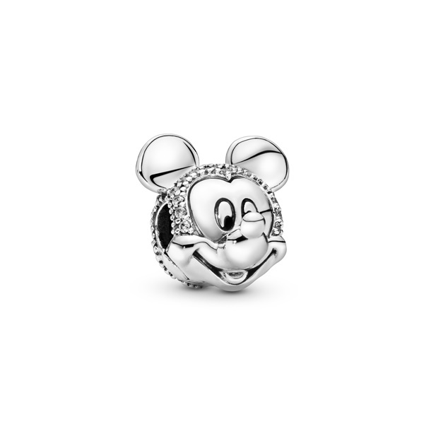 Disney x Pandora Клипс Мики искрящ портрет