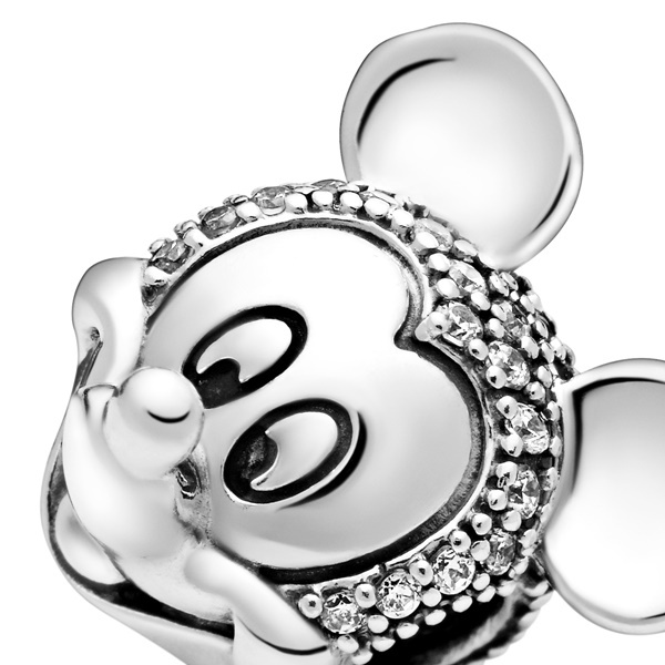 Disney x Pandora Клипс Мики искрящ портрет