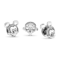 Disney x Pandora Клипс Мики искрящ портрет