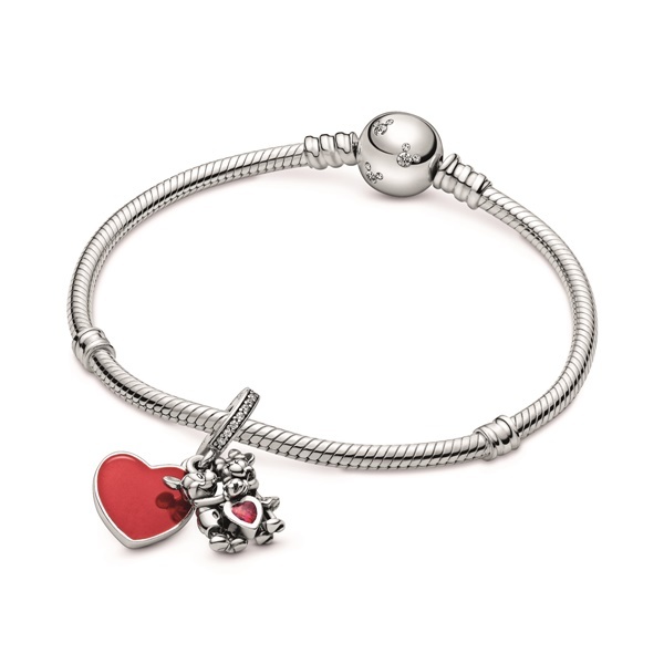 Disney x Pandora Талисман висулка С обич, Мики & Мини