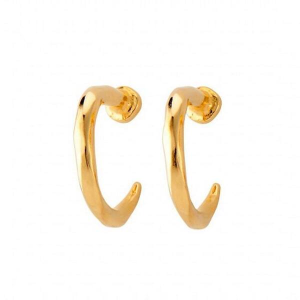 UNOde50 Обеци Gold Nail