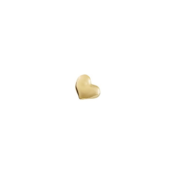 UNOde50 Обеца (единична) FULL HEART Stud